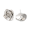 Rack Plating Brass Stud Earrings EJEW-U012-02P-2