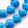 Opaque Solid Color Glass Beads Strands GLAA-E405-04-A08-1