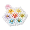 Beaded Flower Charms PALLOY-MZ00447-3