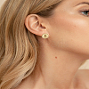 1Pair Brass Hoop Earrings EJEW-LP0008-039G-1