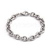 Tarnish Resistant 304 Stainless Steel Cable Chain Bracelets BJEW-I238-09P-4