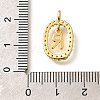 Brass Micro Pave Cubic Zirconia Pendants ZIRC-P123-01G-R01-3