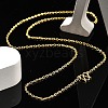 Brass Cable Chain Necklaces for Men Women NJEW-G160-05G-2