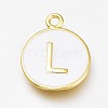 Brass Enamel Pendants LS-KK-H103-01L-G-1