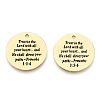 201 Stainless Steel Pendants STAS-T064-37G-23-2