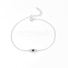 S925 Sterling Silver Evil Eye Link Bracelet AK1290-2-1