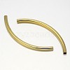 Curved Brass Tube Beads KK-L104-03-2