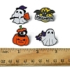 4Pcs 4 Styles Halloween Enamel Pins JEWB-FS0001-06-5