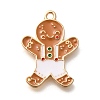 Christmas Theme Alloy Enamel Pendants ENAM-Q509-02KCG-03-1