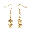 Synthetic Hematite Beaded Dangle Earrings with Crystal Rhinestone EJEW-JE04839-3