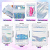 60Pcs 3 Styles Laser Plastic Resealable Bags ABAG-TA0001-56B-4