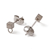 304 Stainless Steel Stud Earring Findings STAS-E179-03P-01-2
