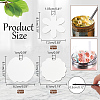 18Pcs 3 Styles MDF Wood Pendants AJEW-NB0006-05-2