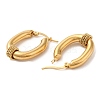 304 Stainless Steel Hoop Earrings X-EJEW-M221-04G-2