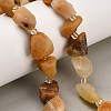 Natural Yellow Botswana Agate Beads Strands GG-CBA0B77-A21-03-1