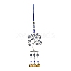 Tree Alloy Big Pendant Decorations HJEW-F008-05-1