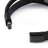 Microfiber Leather Cord Triple Layer Multi-strand Bracelets BJEW-P328-08AS-3