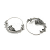 316 Surgical Stainless Steel Hoop Earrings for Women and Men EJEW-D096-22E-AS-2