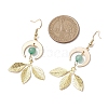 Brass Dangle Earrings EJEW-TA00532-3