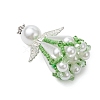 Beaded Angel Charms PALLOY-MZ00435-02-3