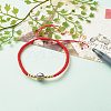 Round with Evil Eye Braided Bead Bracelet for Girl Women BJEW-JB06974-8