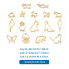Fashewelry 32Pcs 16 Styles Alloy Pendants FIND-FW0001-15-6
