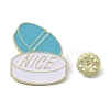 Alloy Nice Pill Shape Brooch JEWB-R021-01C-2