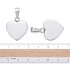 Fashionable 304 Stainless Steel Stamping Blank Tag Pendants STAS-J002B-01-3