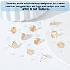 DICOSMETIC 30Pcs Brass Stud Earring Findings KK-DC0001-27-4