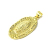 Real 18K Gold Plated Brass Micro Pave Clear Cubic Zirconia Pendants KK-H472-36E-G-2