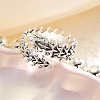 Alloy Spine Open Cuff Rings for Unisex PW-WG1D637-01-5