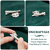 Unicraftale DIY Blank Dome Iron Brooch Alligator Hair Clips Making Kit DIY-UN0005-86B-5