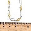 304 Stainless Steel Star Link Chain Necklaces for Women NJEW-A046-02A-GP-5