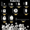 90Pcs 10 Styles Sew on Rhinestone RGLA-YW0002-10-2