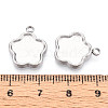 304 Stainless Steel Pendant Cabochon Settings STAS-T065-88P-3