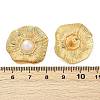 304 Stainless Steel ABS Plastic Pearl Stud Earrings LS-STAS-D368-01C-G-5