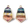 Rainbow Color Natural Imperial Jasper Pendants G-S359-328-2