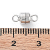 Anti-Tarnish Rhodium Plated 925 Sterling Silver Magnetic Clasps STER-A043-01P-3