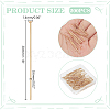 200Pcs 304 Stainless Steel Flat Head Pins STAS-UN0058-92C-G-3