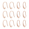 40Pcs Brass Earring Hooks KK-FH0007-64G-1