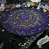 Round Eco-friendly Rubber Pendulum Altar Mats WICR-PW0008-01-4