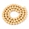 Dyed Synthetic Fossil Beads Strands G-T139-6mm-66B-3