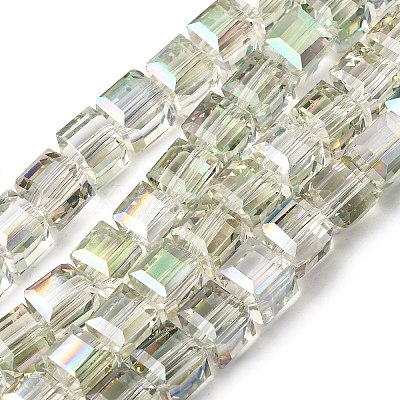 Electorplated Glass Beads EGLA-E006-1A-1