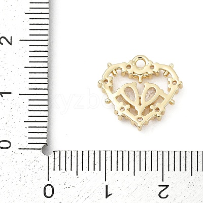 Brass Micro Pave Cubic Zirconia Pendants KK-Z094-01G-01-1