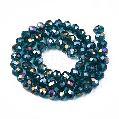 Electroplate Glass Beads Strands EGLA-A034-T1mm-B25-1