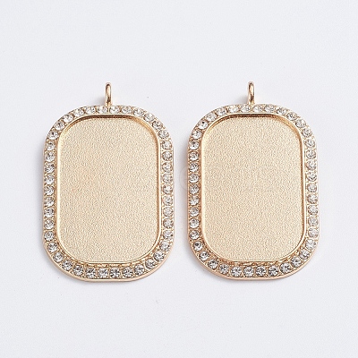 Alloy Big Pendant Cabochon Settings ALRI-TAC0001-04A-KCG-1