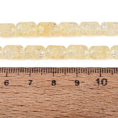 Transparent Crackle Glass Beads Strands GLAA-NH0001-04-A05-1