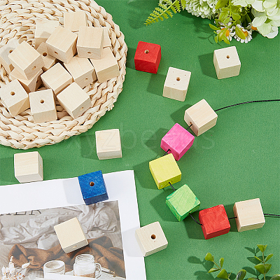 Wood Beads WOOD-WH0052-007-1