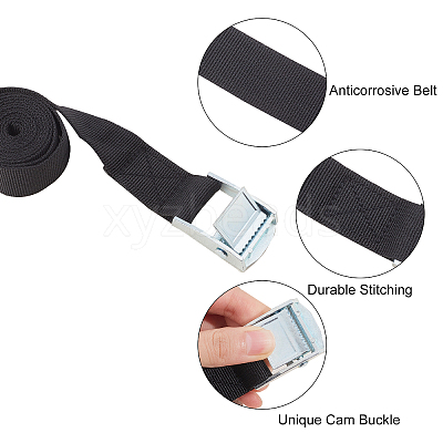 4Pcs 2 Colors Nylon Fixed Strap AJEW-GA0003-50-1