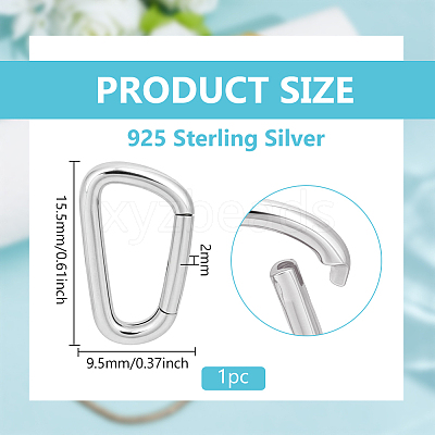 925 Sterling Silver Spring Gate Rings STER-BC0004-35P-1